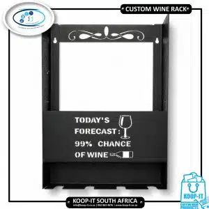 Custom bottle wine rack