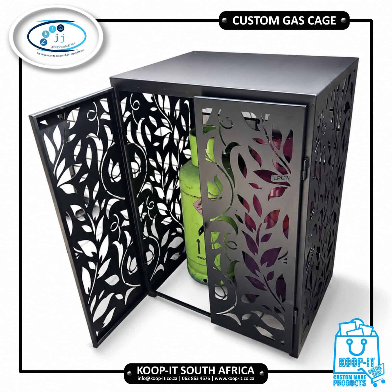 Personalised Steel Gas Bottle Cages 2 Personalised steel gas bottle cage