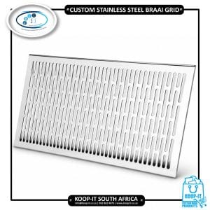 Personalized stainless steel braai grids