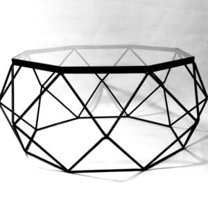 Large Hexagon Coffee Table | Koop-it - Premium Hand-Crafted Metal Products