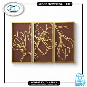 Wood Flower Wall Art