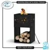 Modern Boma With Wood Storage