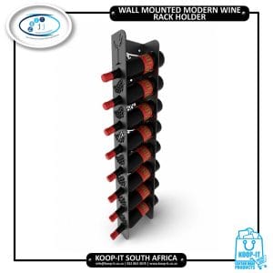 Wall-mounted modern mild steel wine rack
