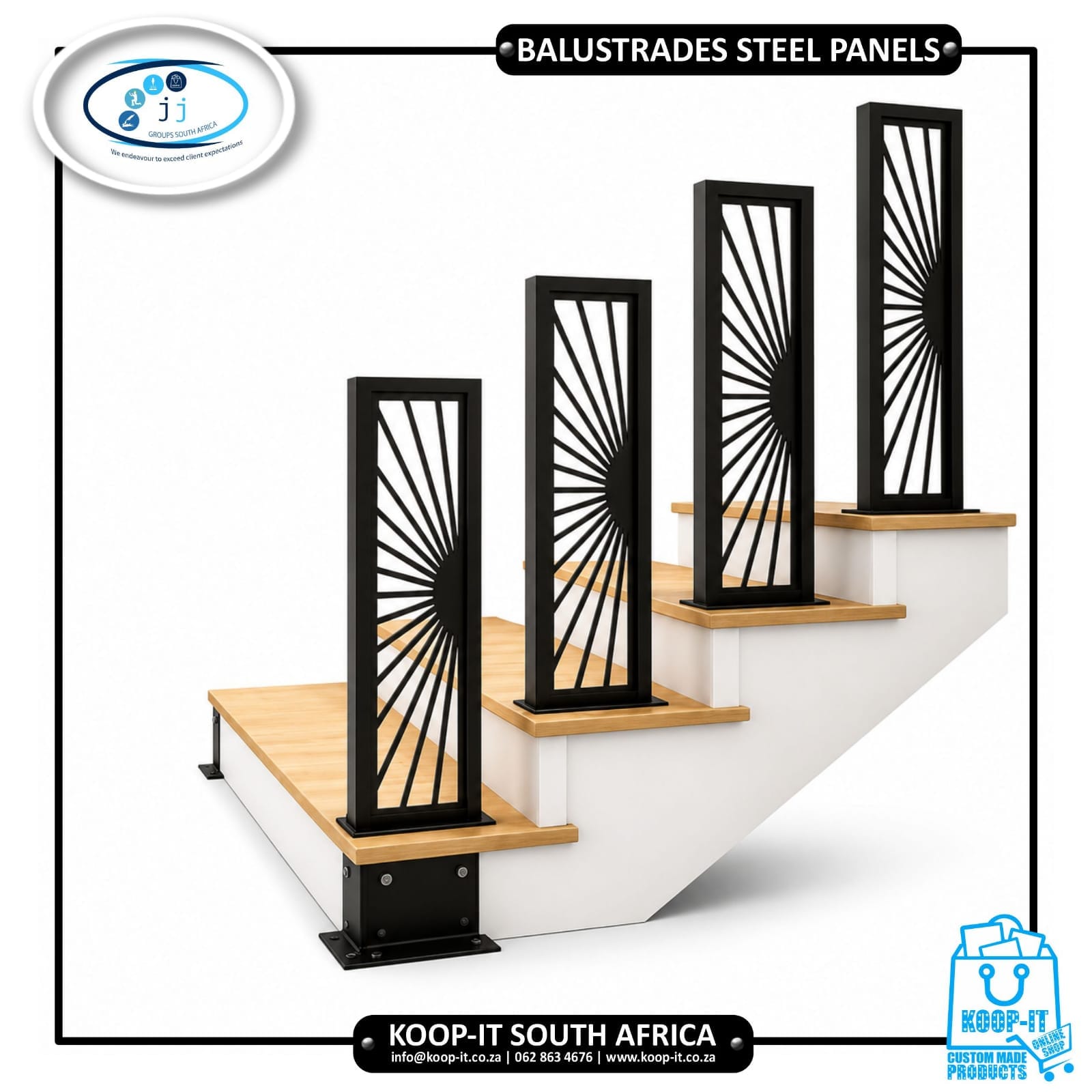 Balustrades Steel Panels 3 Balustrades Steel Panels | Koop-it - Premium Hand-Crafted Metal Products