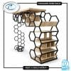 Hexagon wine rack
