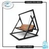 Chilling steel hanging bench