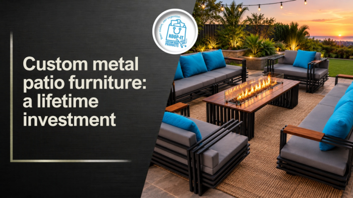 Custom metal patio furniture: a lifetime investment | Koop-it - Premium Hand-Crafted Metal Products