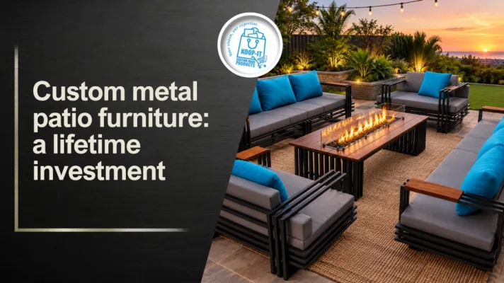 Custom metal patio furniture: a lifetime investment | Koop-it - Premium Hand-Crafted Metal Products